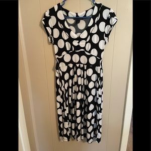 Adorable Polka Dot Tie Back Dress